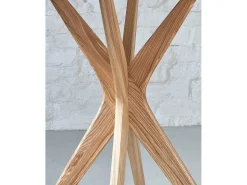 Mesa de comendor rectangular pequena Jubi 55x80cm Marrón Beige