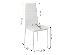 Mesa de Cristal Templado 120cm + 4 Sillas Polipiel. Comedor o Cocina, Negro