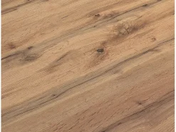 Mesa de madera efecto roble, base antracita, ext.160×90-240×90cm - CINQUALE