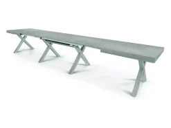 Mesa de madera extensible Beton 180x100 cm - 480x100 cm - GALLIPOLI