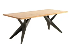 Mesa de madera maciza de acacia 200x100