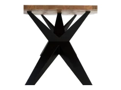 Mesa de madera maciza de acacia 200x100