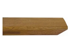 Mesa de roble macizo nudoso, patas de metal negro, 160x90 cm - PARIOLI