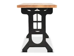 Mesa de salón comedor en madera maciza de abeto 122x65x82 cm