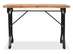 Mesa de salón comedor en madera maciza de abeto 122x65x82 cm