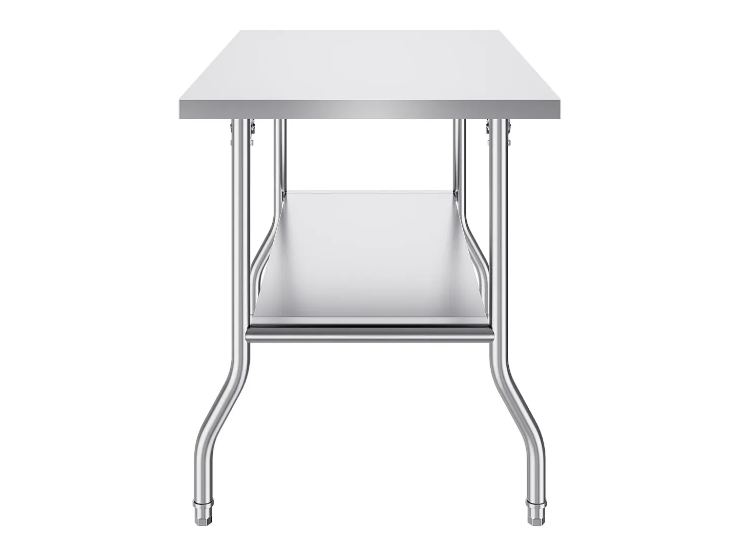 Mesa de Trabajo Cocina SucceBuy, 122 x 76,2 cm, Mesa de Preparación Comercial Plegable, para Cocina en el Hogar, Restaurante, Garaje