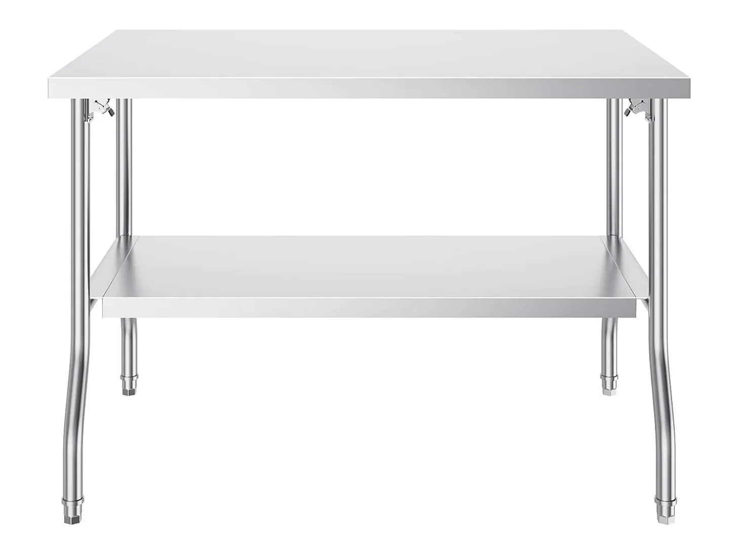 Mesa de Trabajo Cocina SucceBuy, 122 x 76,2 cm, Mesa de Preparación Comercial Plegable, para Cocina en el Hogar, Restaurante, Garaje
