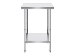 Mesa de Trabajo de Cocina SucceBuy 60.96x60.96x86.36 cm, Poste de Trabajo Alimentario Comercial