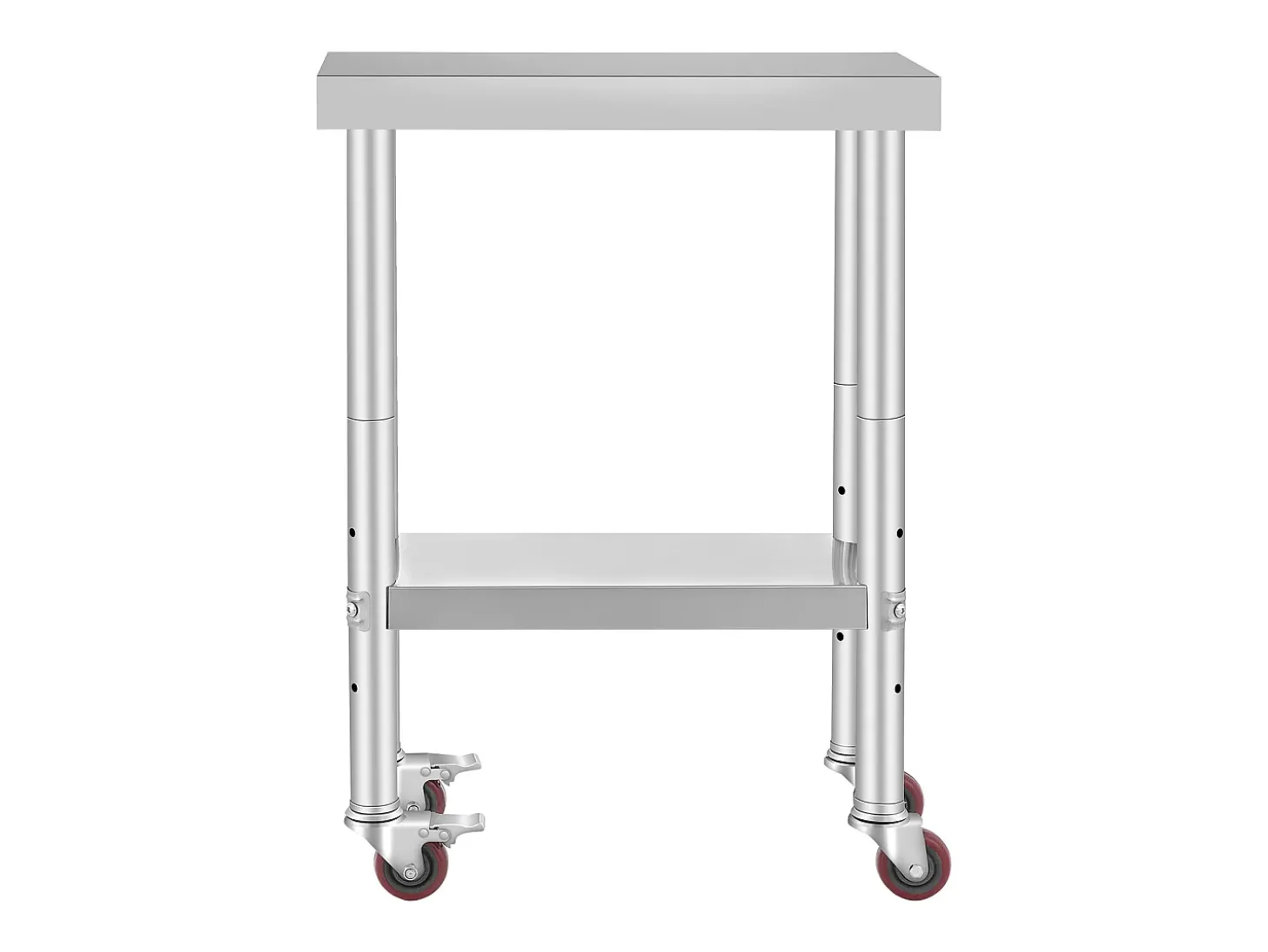 Mesa de Trabajo de Cocina SucceBuy 30.48x60.96 cm | Mesa de Preparación Comercial con 4 Ruedas