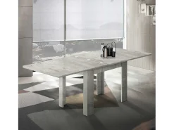Mesa diseño extensible en forma de libro 90-180 x 90 cm comedor Jesi Style