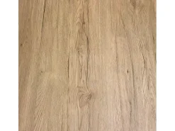 Mesa extensible blanca y patas roble natural 6 a 20 plazas Kristo 180 a 440 cm-Base y soporte con ruedas