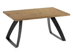 Mesa extensible Bridge (160/240 x 90 cm) chapada en roble negro