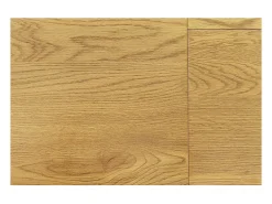 Mesa extensible CALDERO 120–160 cm – Mesa contemporánea con aspecto de roble salvaje y metal