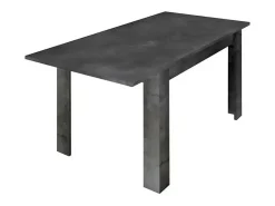 Mesa extensible Colección URBAN color gris oscuro efecto concreto, dimensiones 137x90cm.