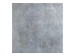 Mesa extensible cuadrada pequeña 90x90/246 cm estilo oriental Torza-Color Gris cemento-3 alargaderas finas