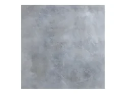 Mesa extensible cuadrada pequeña 90x90/194 cm patas acero antracita Karzy-Color Gris cemento