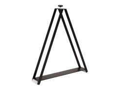 Mesa extensible cuadrada pequeña 90x90/246 cm Naxo-Color Marrón-Base y soporte con ruedas-3 alargaderas finas
