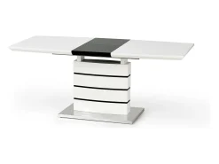 Mesa extensible Daisy en blanco y negro