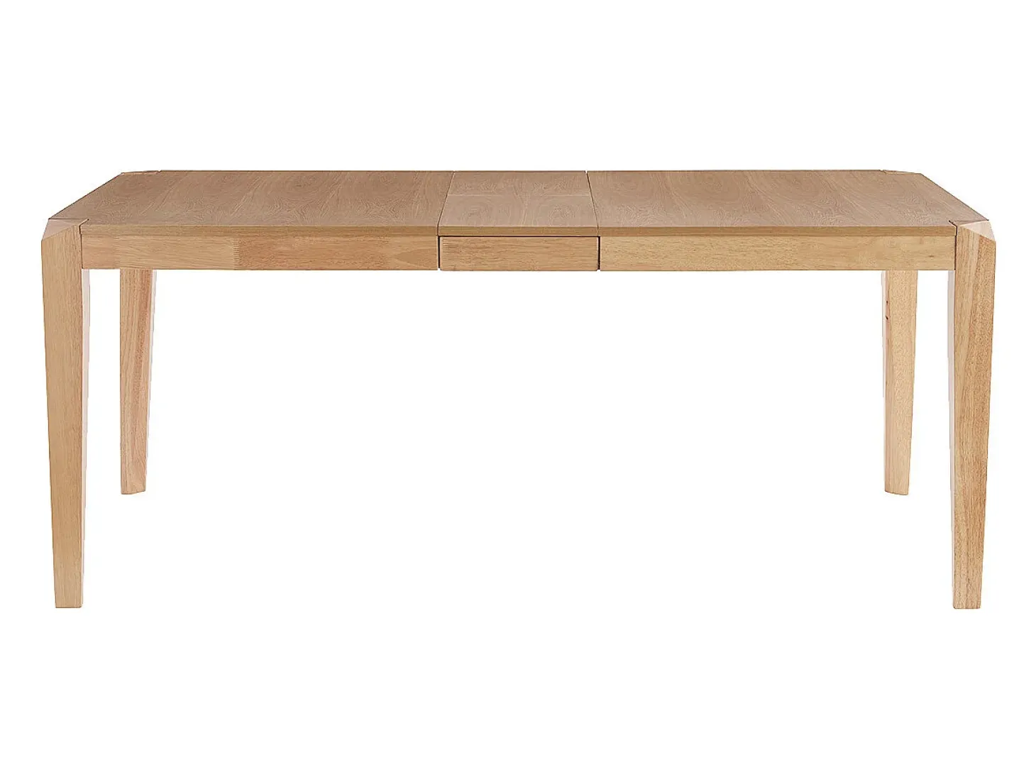 Mesa extensible de contrachapado de fresno y madera de caucho 150-180 cm BOLLY
