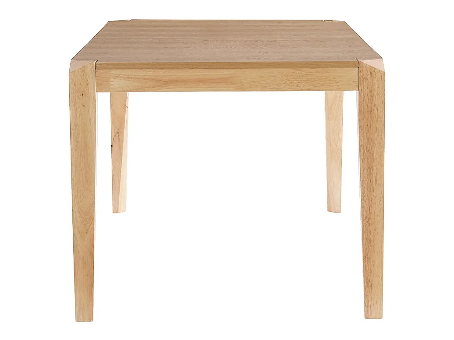 Mesa extensible de contrachapado de fresno y madera de caucho 150-180 cm BOLLY