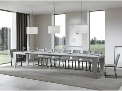 Mesa extensible de hormigón Spimbo 120/380x90 cm