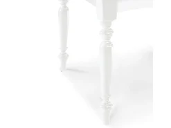 Mesa extensible de madera blanca 140x80 - 220x80 cm - ARDENZA