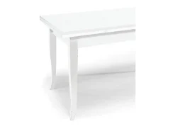 Mesa extensible de madera blanca 140x80 - 220x80 cm - SANTA CROCE