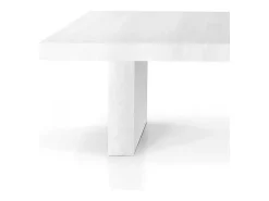 Mesa extensible de madera blanca 180x100 cm - 480x100 cm - JESOLO