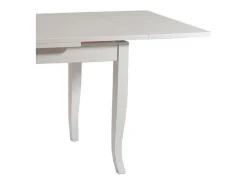 Mesa extensible de madera blanca 100x70 - 180x70 cm - SANTA CROCE