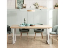 Mesa extensible de Madera Natural 76 x 140- Khonor