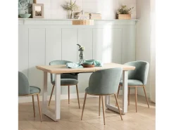 Mesa extensible de Madera Natural 76 x 140- Khonor