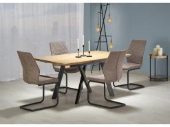 Mesa extensible de roble para 6/8 personas
