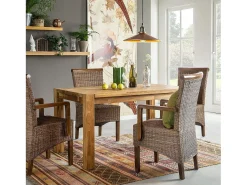 Mesa extensible en madera maciza de roble Ritza de 160 a 210 cm