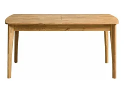 Mesa extensible Marzo de madera maciza de roble de 160 a 210 cm