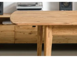 Mesa extensible Marzo de madera maciza de roble de 160 a 210 cm