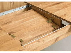 Mesa extensible Marzo de madera maciza de roble de 160 a 210 cm