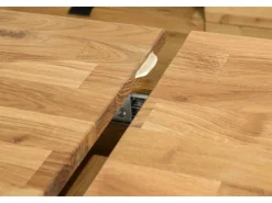 Mesa extensible Marzo de madera maciza de roble de 160 a 210 cm