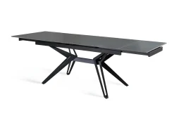Mesa extensible Match 3 (160/240 x 90 x 76 cm) en cerámica negra