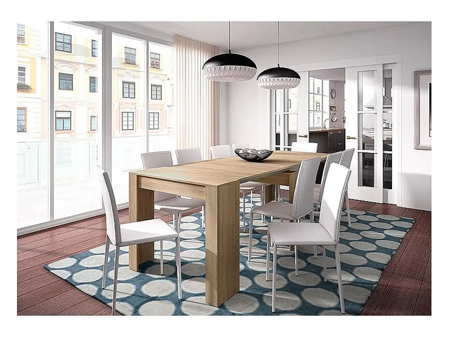 Mesa extensible multifunciones - L 90/237 cm - Consola
