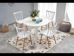 Mesa extensible para 4/6 personas 102/142x102 cm