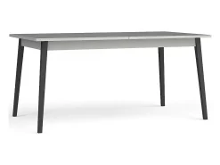 Mesa Extensible para 8 Personas - Colección ISIS con superficie gris / patas negras