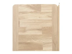 Mesa extensible pequeña de madera maciza de roble blanqueada Miniko de 110 a 170 cm