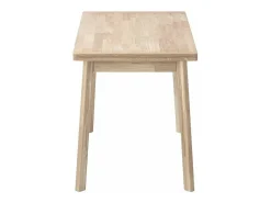 Mesa extensible pequeña de madera maciza de roble blanqueada Miniko de 110 a 170 cm