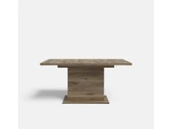 Mesa extensible rectangular de roble 160-200 cm Portland