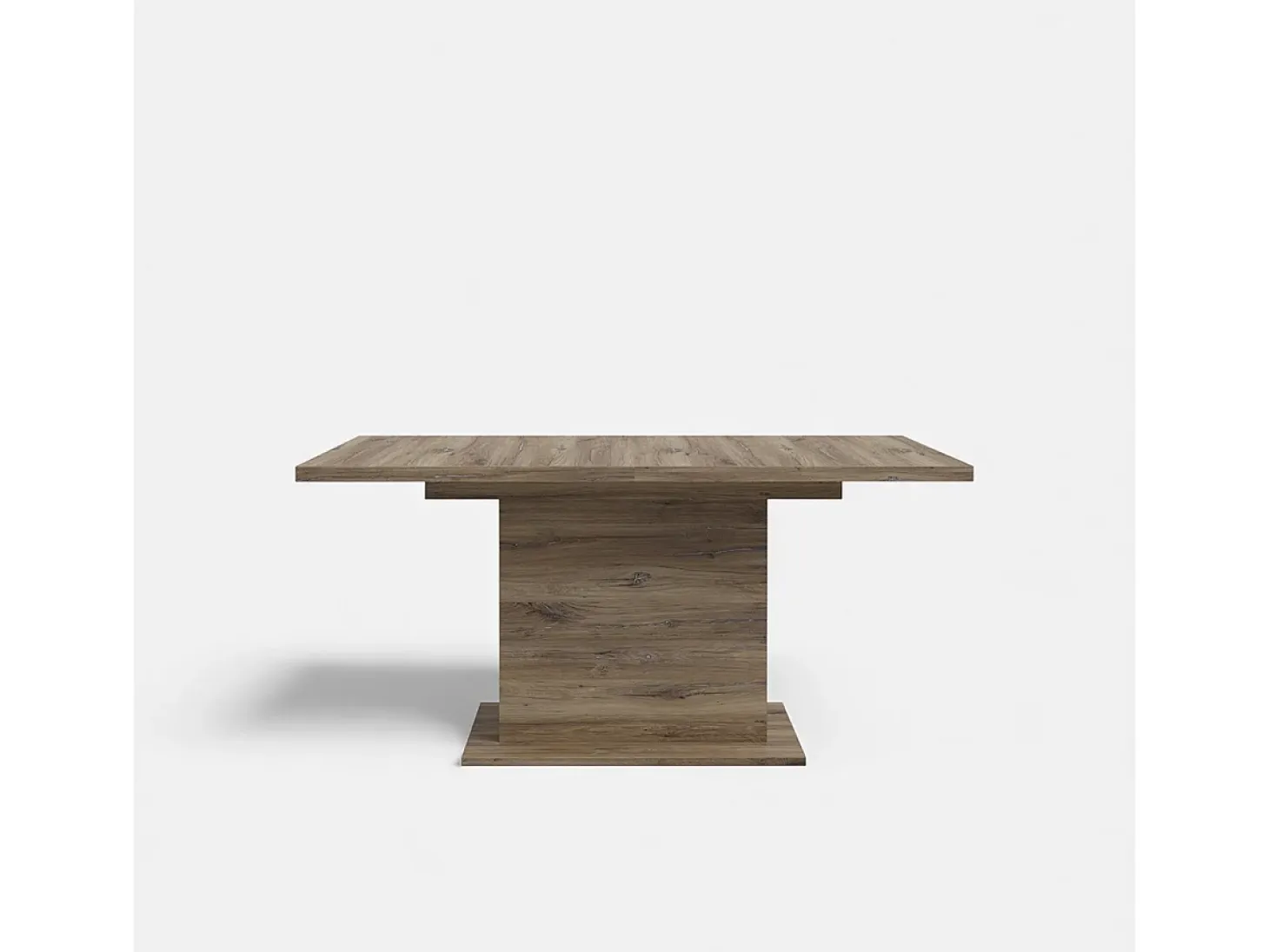 Mesa extensible rectangular de roble 160-200 cm Portland