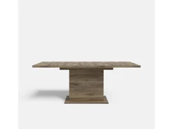 Mesa extensible rectangular de roble 160-200 cm Portland
