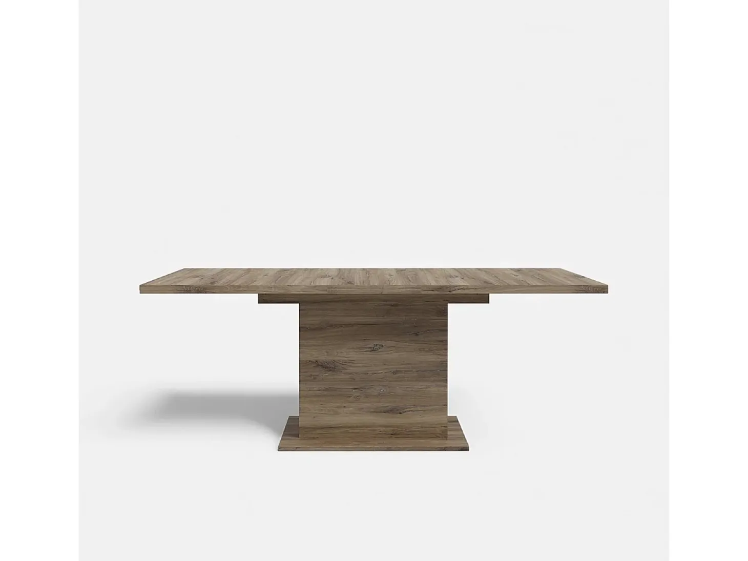 Mesa extensible rectangular de roble 160-200 cm Portland
