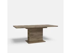 Mesa extensible rectangular de roble 160-200 cm Portland