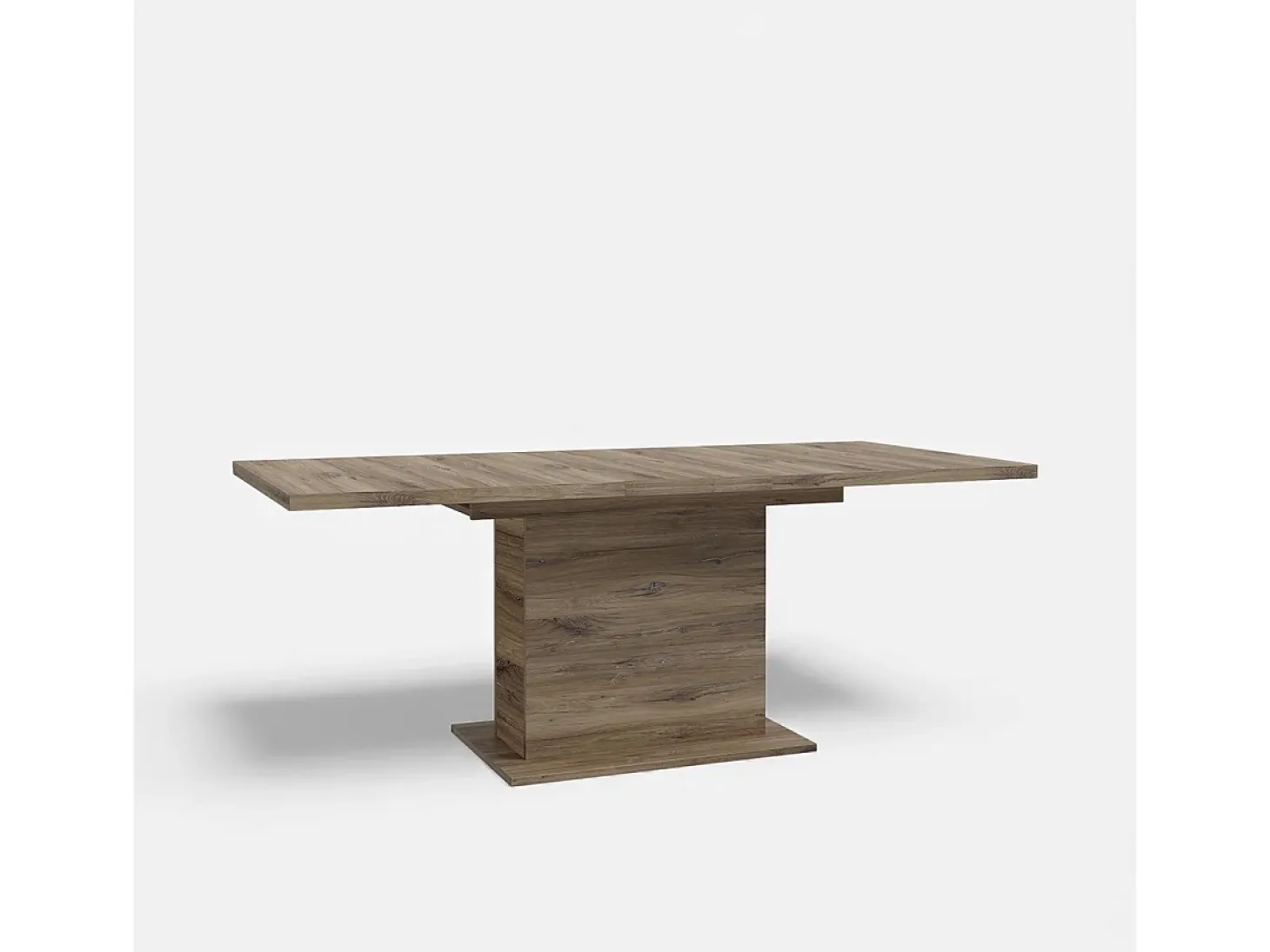 Mesa extensible rectangular de roble 160-200 cm Portland