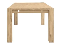 Mesa extensible Ritza de roble macizo blanqueado de 160 a 210 cm